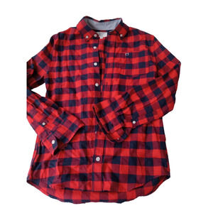 Crown and Ivy Red and Black Flannel Long Sleeve Kids Med